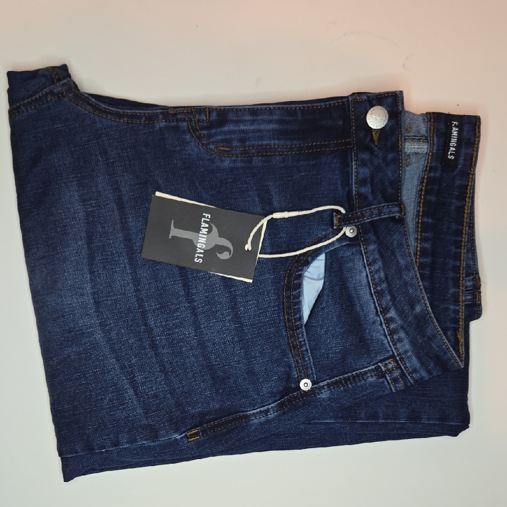 Wash Mid Waist Straight Leg Jeans Size Large 10/12